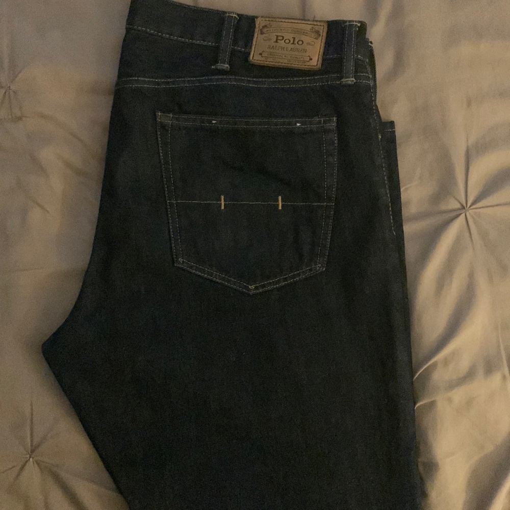 Blue Polo jeans for sale size 38/32 straight legs/ relaxed fit